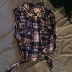 Plaid crop top